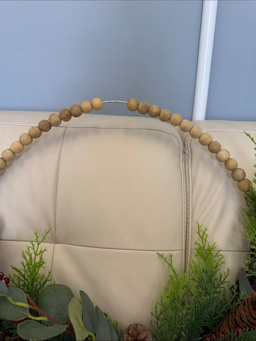 Festive Red Berry and Greenery Hoop Wreath - Home Holiday